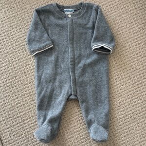 Jacadi Charcoal Gray Kids Footed One Piece